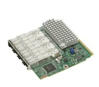 Supermicro AOC-MTG-I4S - Eingebaut - Verkabelt - Faser - 100000 Mbit/s - Grn - Silber