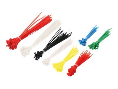LogiLink Cable Tie Set - Kabelbinder - Schwarz, wei�, Blau, Gelb, Rot, gr�n (Packung mit 200)