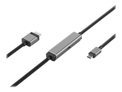 ALOGIC ULCHDPD01-SGR cble vido et adaptateur 1 m USB Type-C HDMI + USB Argent