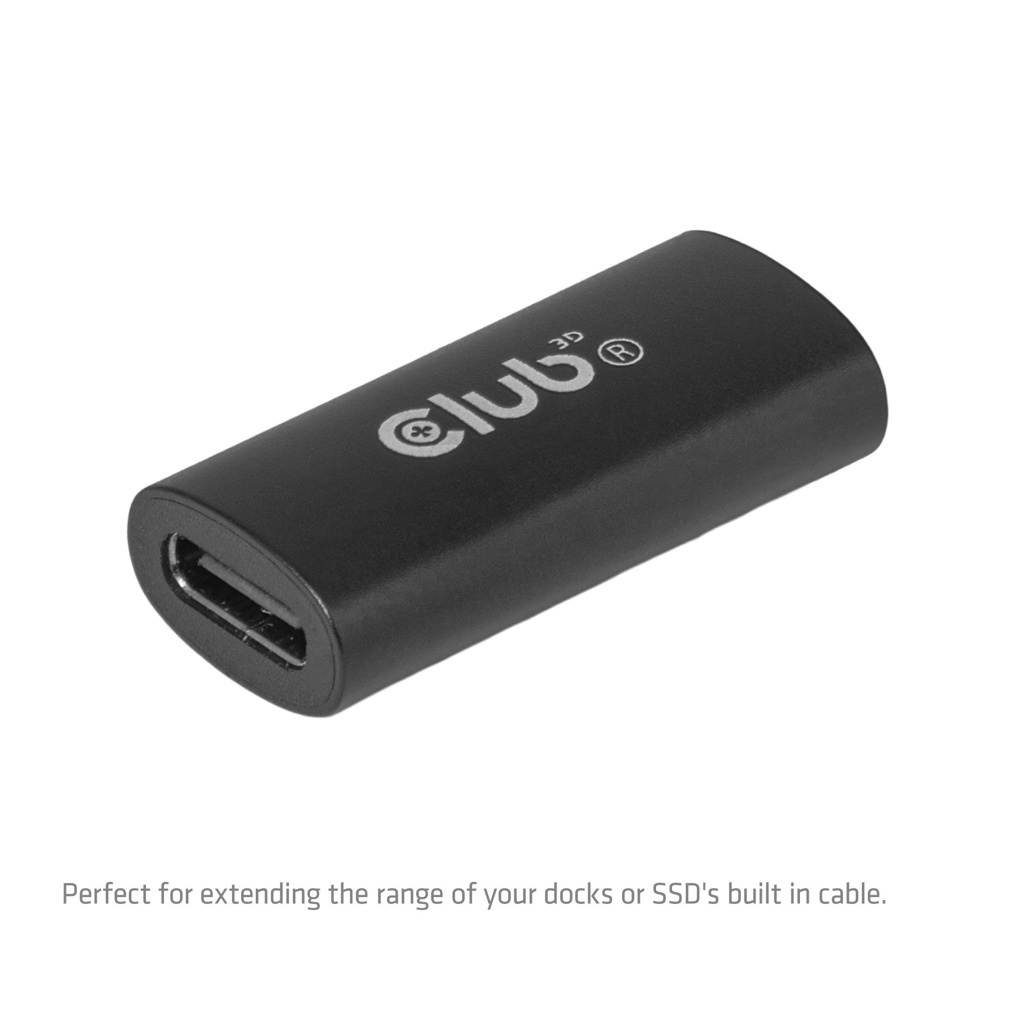 CLUB3D Adaptateur USB-C� femelle 40G, 240 W, 8K/60 Hz