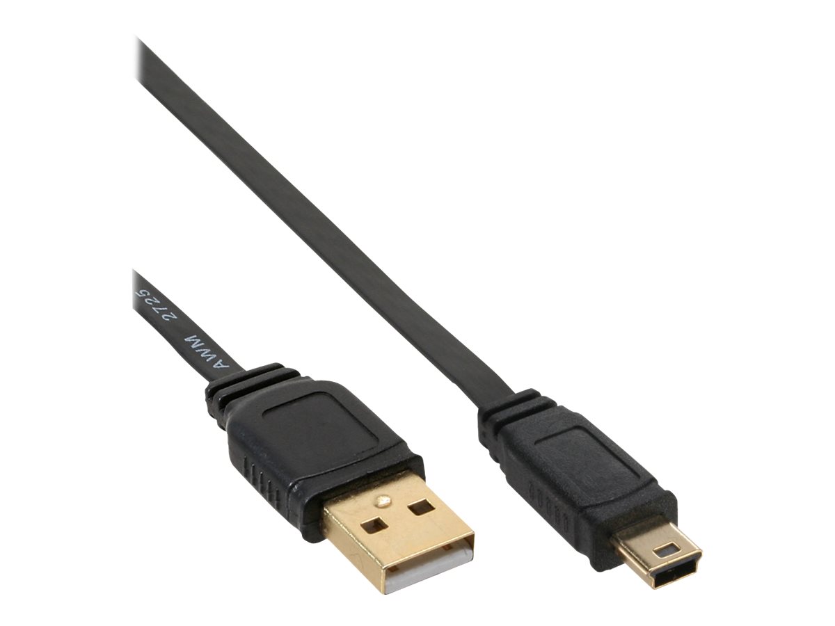 InLine 31803F cable USB 0,3 m USB 2.0 USB A Mini-USB B Negro