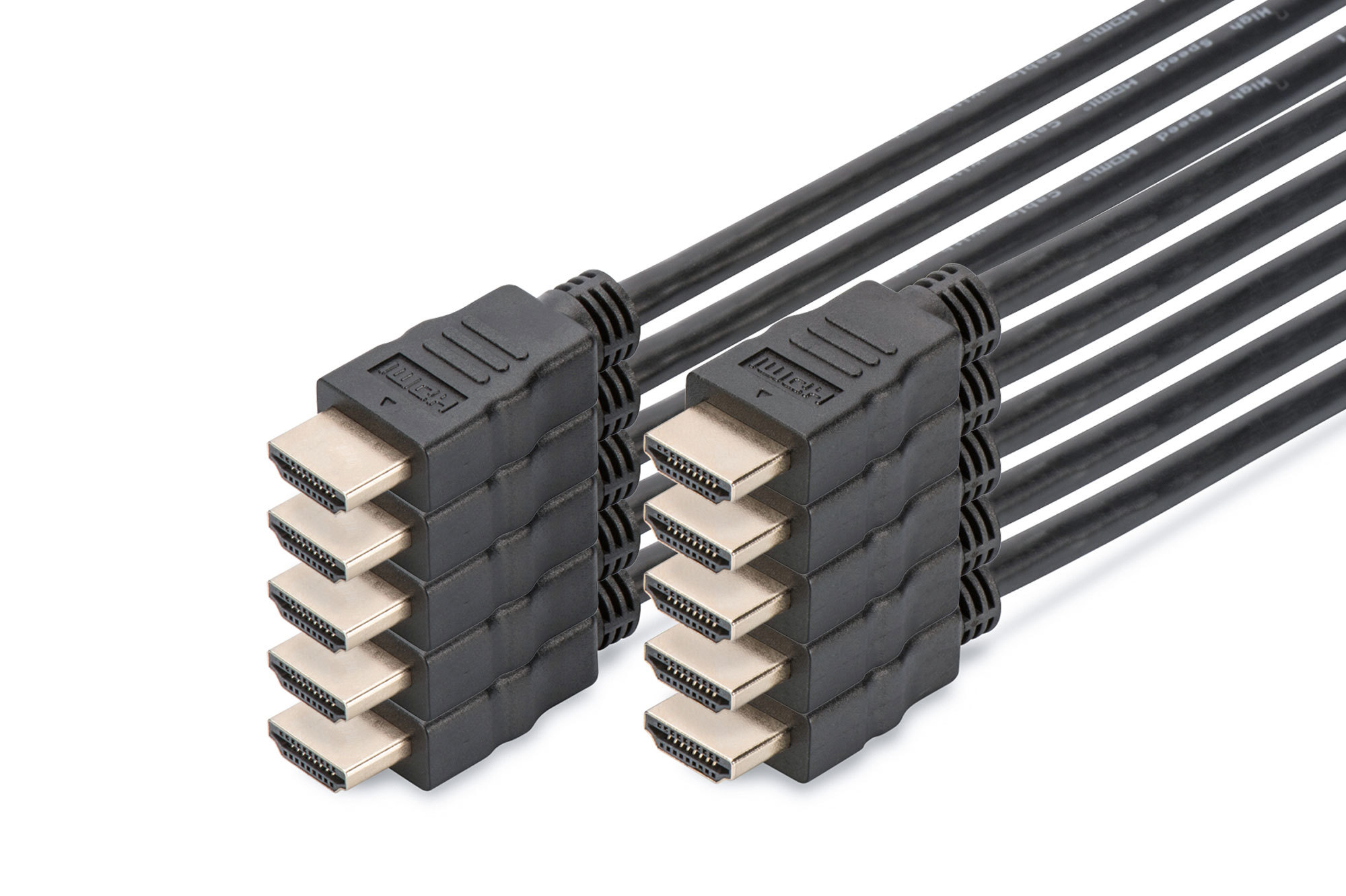 Digitus HDMI High Speed with Ethernet Connection Cable, Pack of 10 pcs