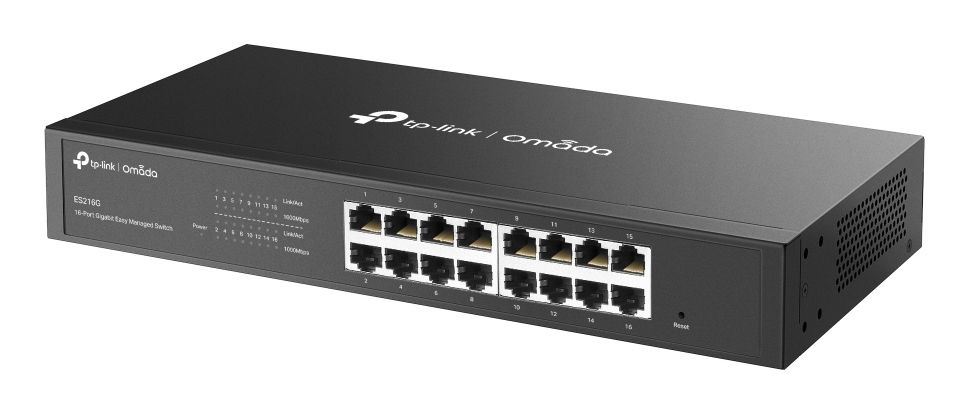 TP-Link Omada ES216G commutateur r�seau G�r� L2 Gigabit Ethernet (10/100/1000) Noir