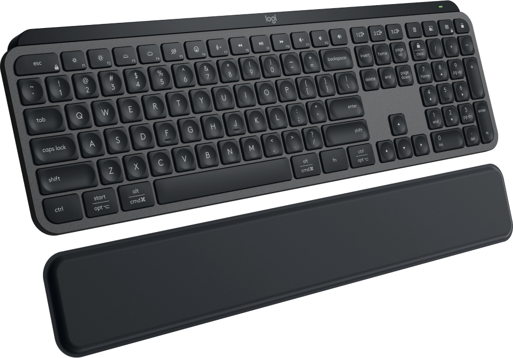 Logitech MX Keys S teclado Oficina RF Wireless + Bluetooth QWERTY Dan�s, Finland�s, Noruego, Sueco Grafito