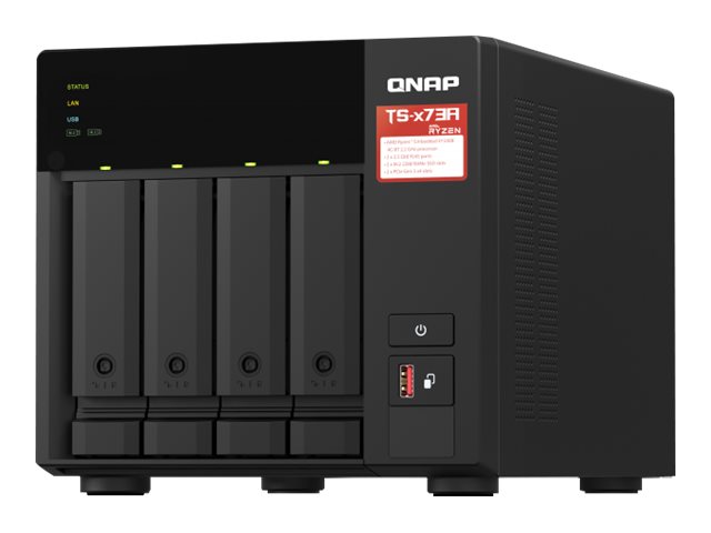 QNAP TS-473A-8G NAS Tower Ethernet/LAN Noir V1500B