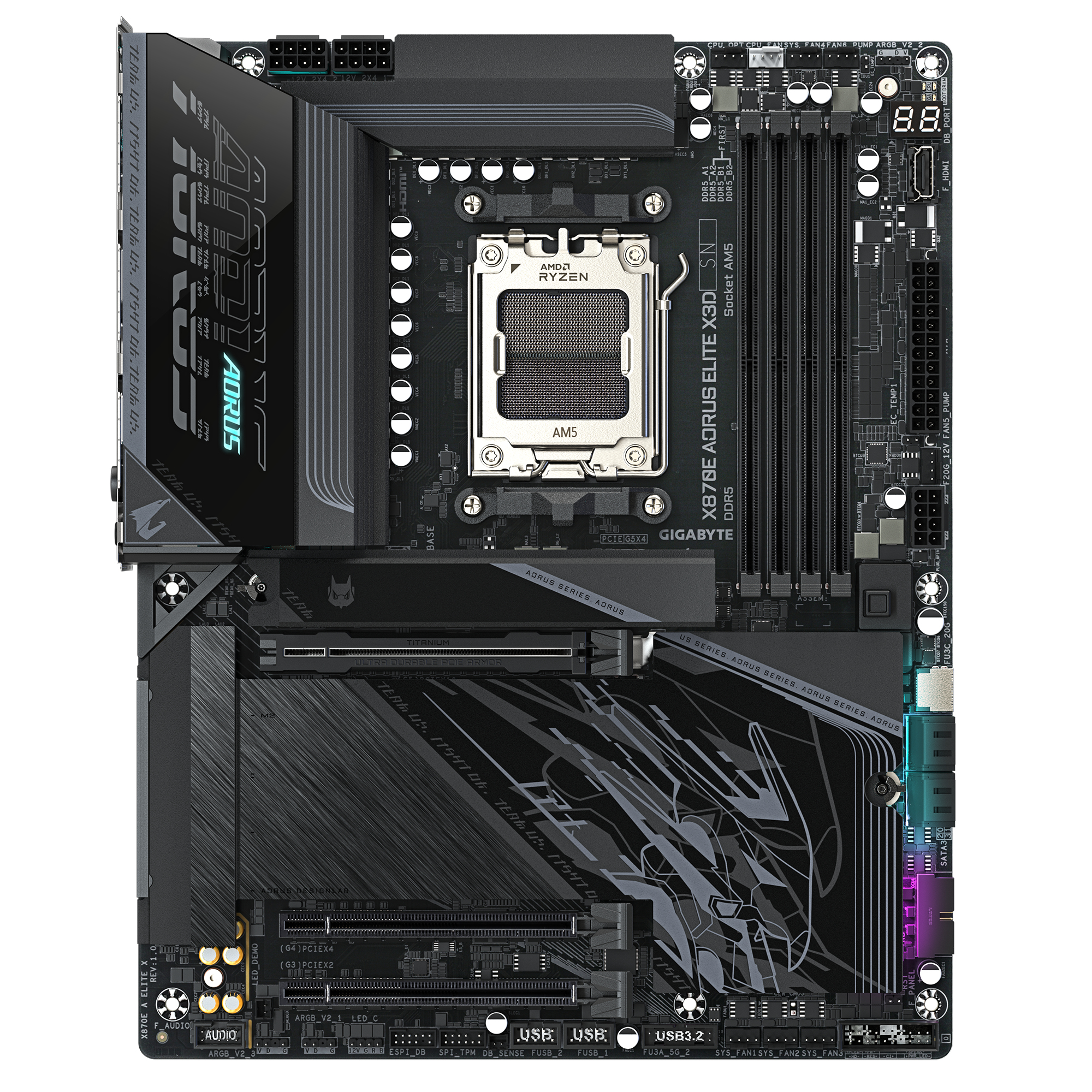 Gigabyte X870E A ELITE X AM5 - Mainboard - AMD Sockel AM5 (Ryzen Zen4)