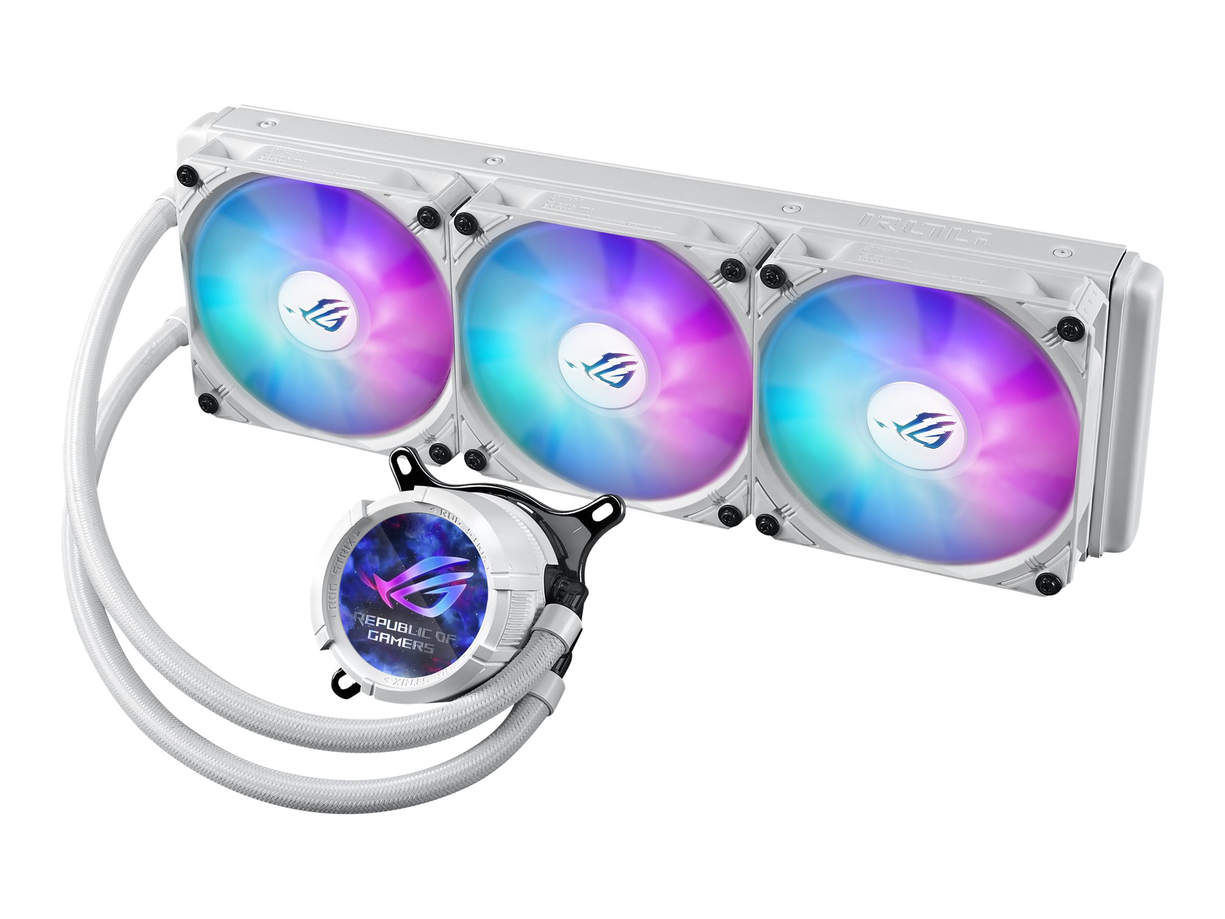 ASUS ROG STRIX LC III 360 ARGB LCD - White Edition - Prozessor-Fl�ssigkeitsk�hlsystem - (f�r: LGA1700, LGA1200, LGA115x Socket, AM4, AM5)