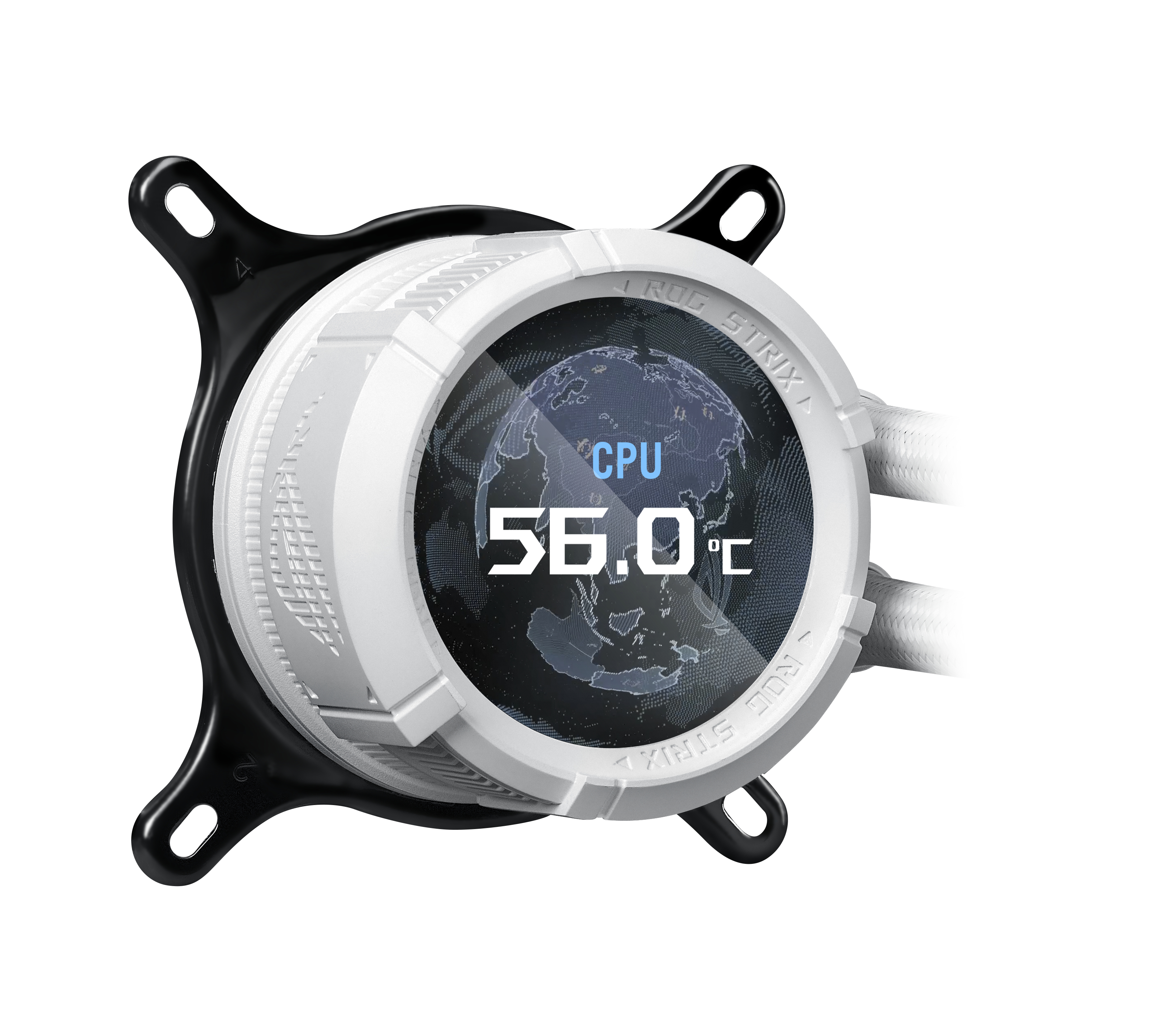 ASUS ROG STRIX LC III 360 ARGB LCD - White Edition - Prozessor-Fl�ssigkeitsk�hlsystem - (f�r: LGA1700, LGA1200, LGA115x Socket, AM4, AM5)
