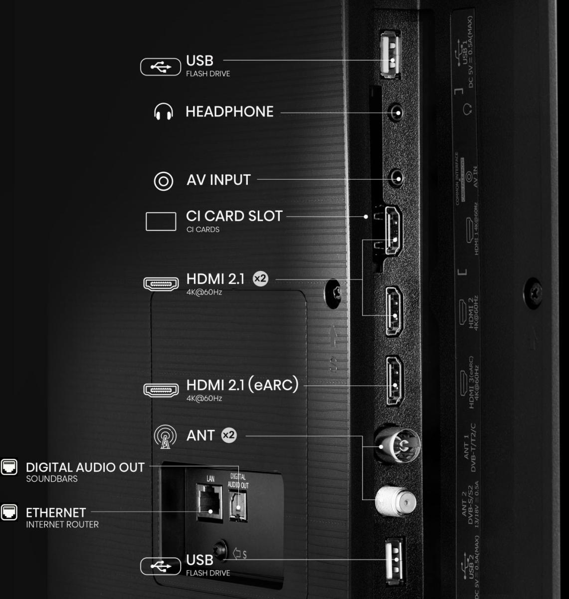 Hisense 85E77Q 2.16 m (85) 4K Ultra HD Smart TV Wi-Fi Black