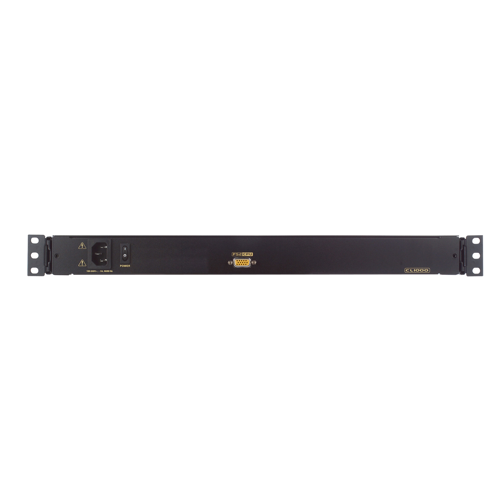 ATEN CL1000M US Single Rail 17-LCD-Konsole 19 1HE US-Layout PS/2-USB - KVM-Konsole - PS/2