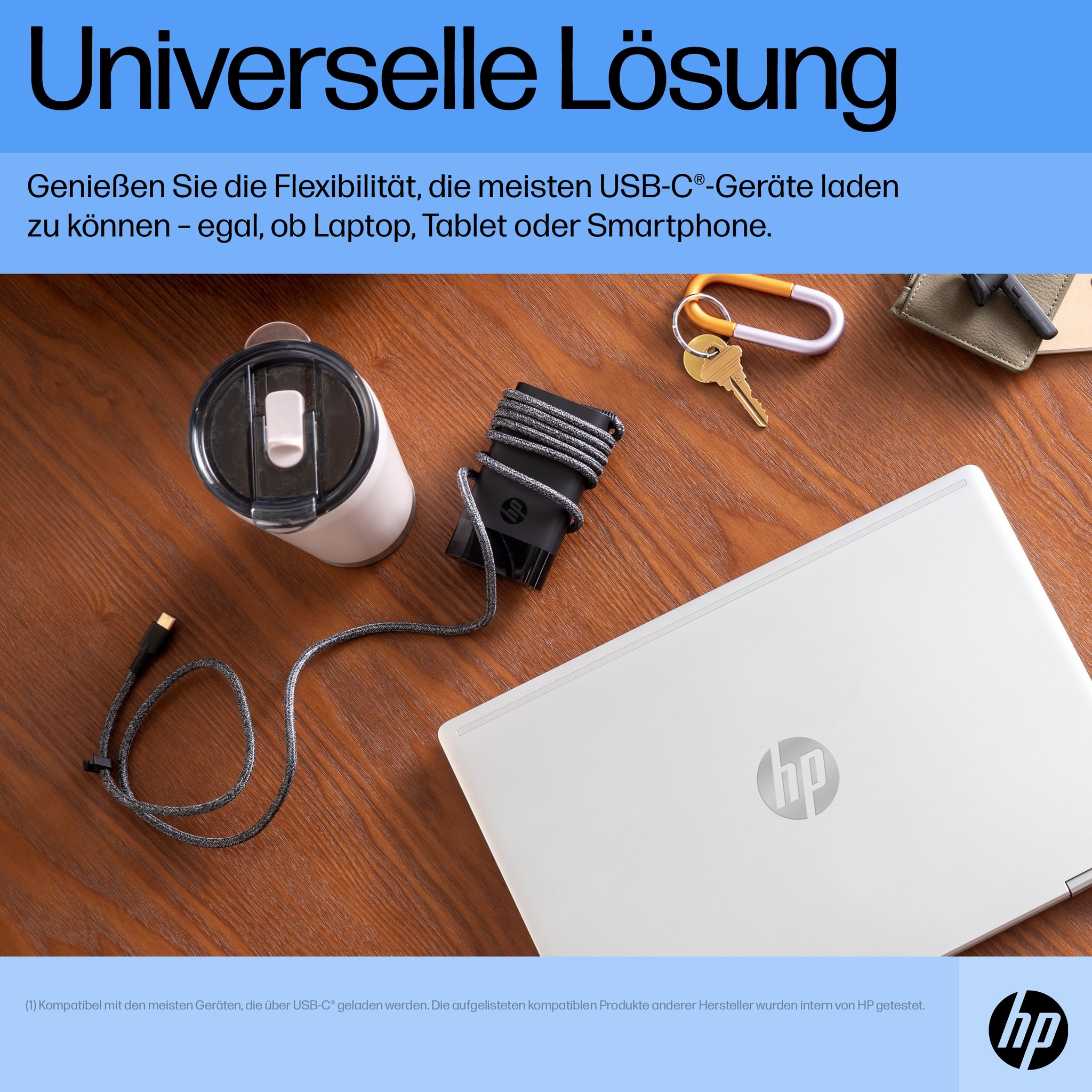 HP Cargador para port�til USB-C de 65 W