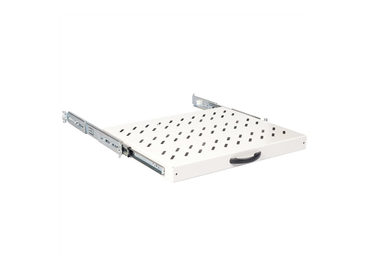 ROLINE Rack-Schieberegal - 350 mm tief, Tragf�higkeit 25 kg - RAL 7035, Hellgrau - 1U - 48.3 cm (19)