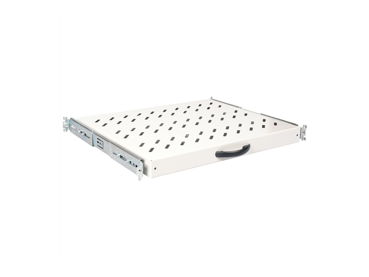 ROLINE Rack-Schieberegal - 350 mm tief, Tragf�higkeit 25 kg - RAL 7035, Hellgrau - 1U - 48.3 cm (19)