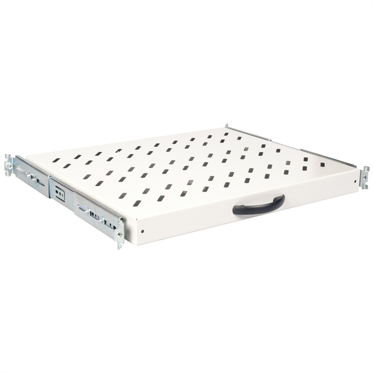 ROLINE Rack-Schieberegal - 350 mm tief, Tragf�higkeit 25 kg - RAL 7035, Hellgrau - 1U - 48.3 cm (19)