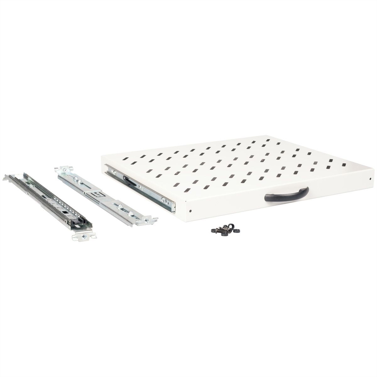 ROLINE Rack-Schieberegal - 350 mm tief, Tragf�higkeit 25 kg - RAL 7035, Hellgrau - 1U - 48.3 cm (19)