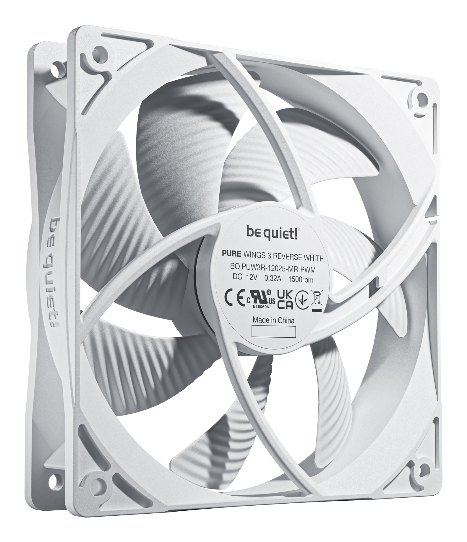 Be Quiet! Pure Wings 3 120 mm Pwm Case Fans Reverse White 3 Pack - Geh�use-L�fter - 26,5 dB