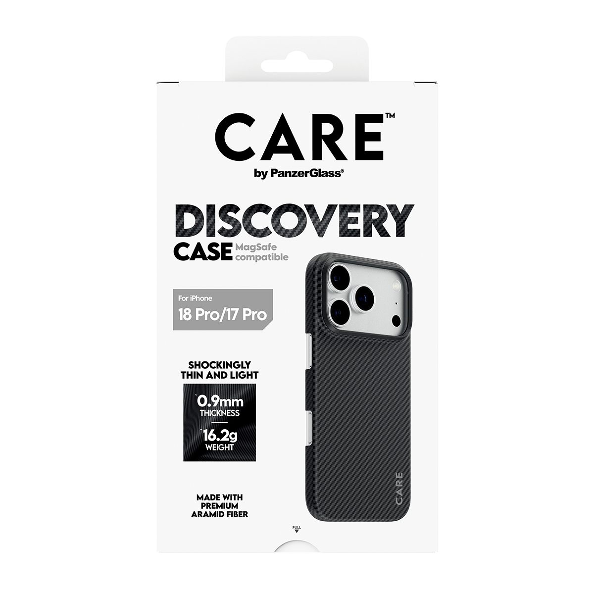 PanzerGlass CARE by � Discovery Case Black & Grey w. MagSafe iPhone 2026 Pro | 17 Pro coque de protection pour t�l�phones portables Housse Noir