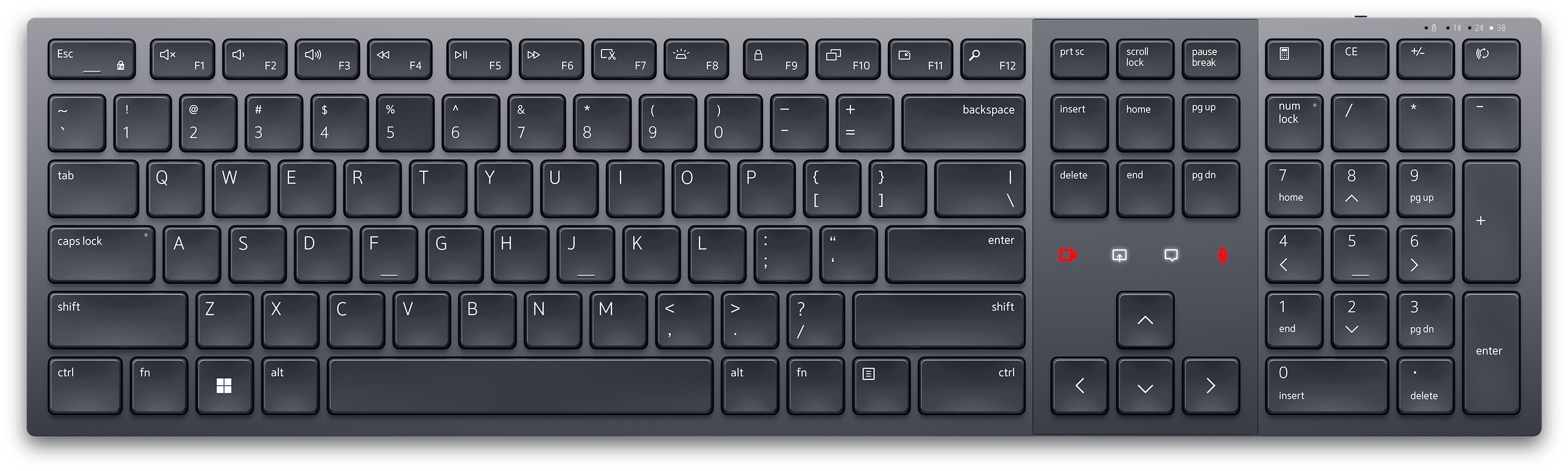 DELL KB900 tastiera RF senza fili + Bluetooth QWERTZ Tedesco Grafite
