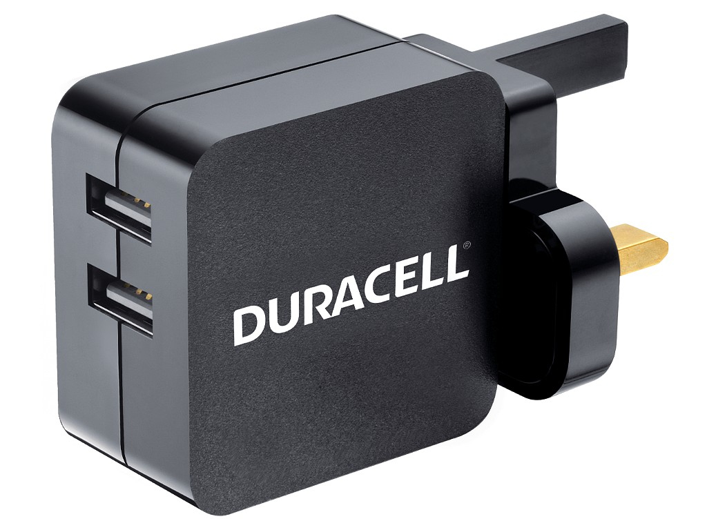 Duracell DRACUSB4-UK cargador de dispositivo m�vil Universal Negro Corriente alterna Interior