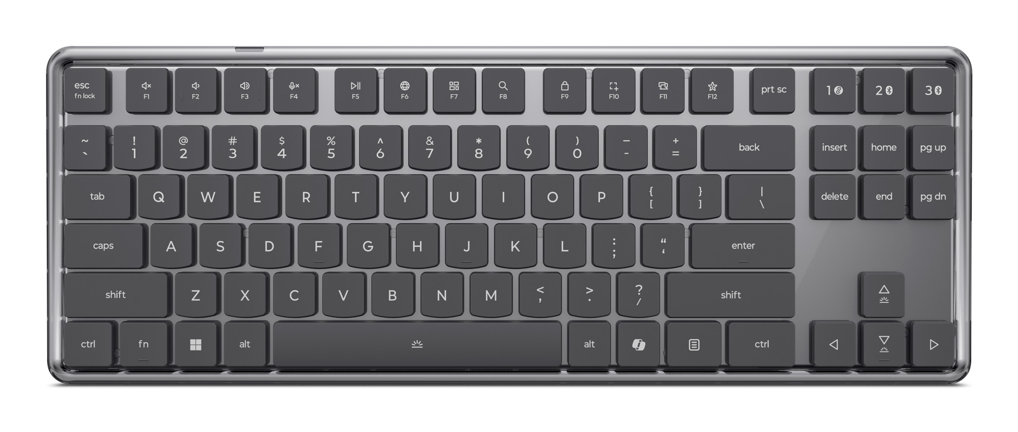 Lenovo 4Y41V37355 teclado Hogar / Oficina USB + RF Wireless + Bluetooth Alem�n Gris