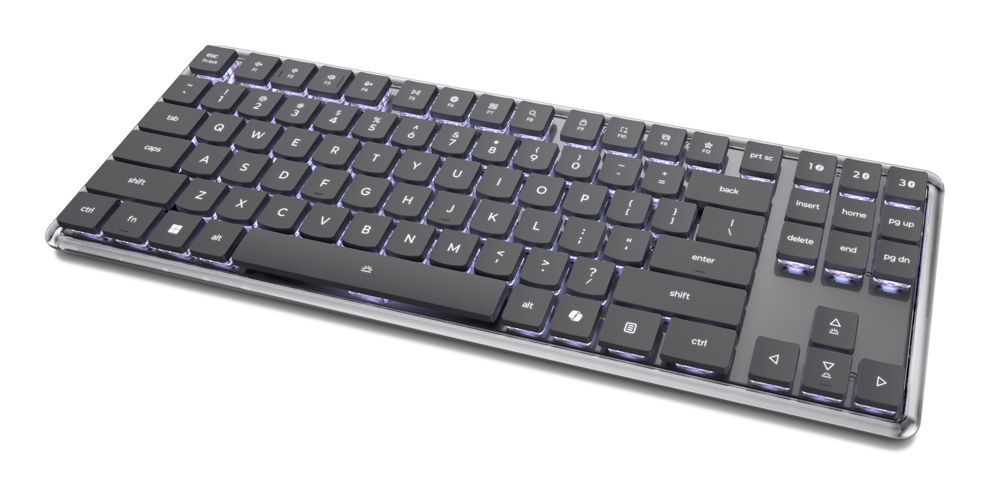 Lenovo 4Y41V37355 teclado Hogar / Oficina USB + RF Wireless + Bluetooth Alem�n Gris
