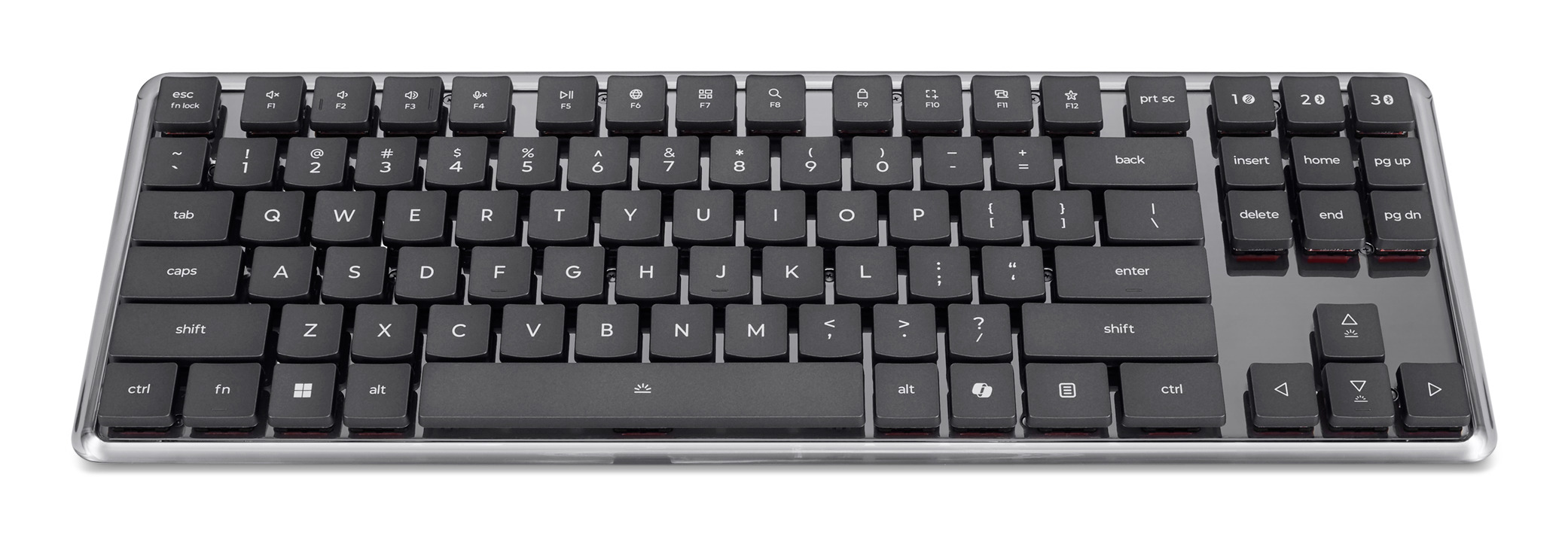 Lenovo 4Y41V37355 teclado Hogar / Oficina USB + RF Wireless + Bluetooth Alem�n Gris