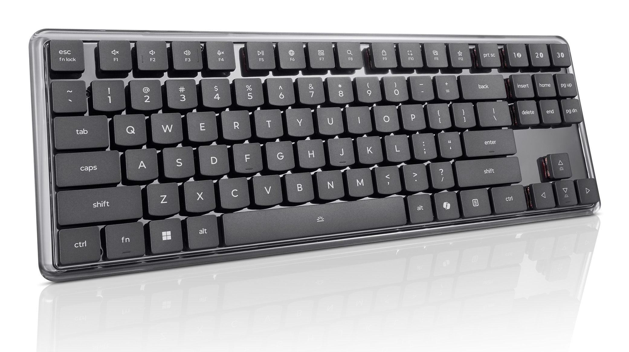 Lenovo 4Y41V37355 teclado Hogar / Oficina USB + RF Wireless + Bluetooth Alem�n Gris