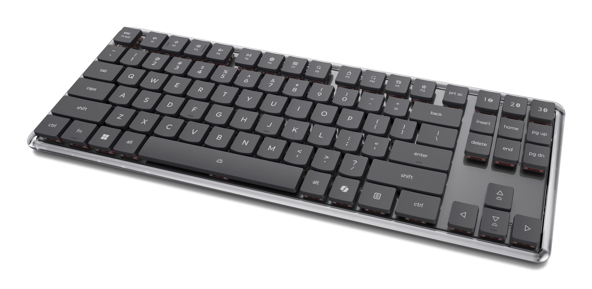 Lenovo 4Y41V37355 teclado Hogar / Oficina USB + RF Wireless + Bluetooth Alem�n Gris