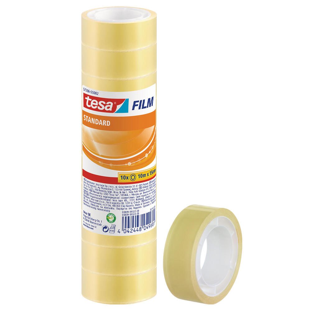 Tesa 57386-00002-04 film Standard Transparent L x B 10 m 15 mm 10 St.