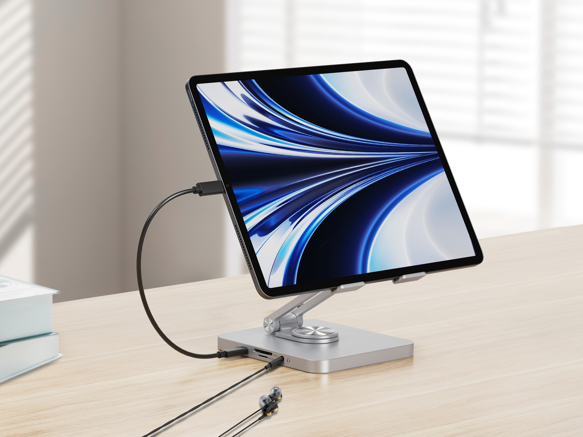 Conceptronic DONN26G chariot et support multimdia Argent Tablette