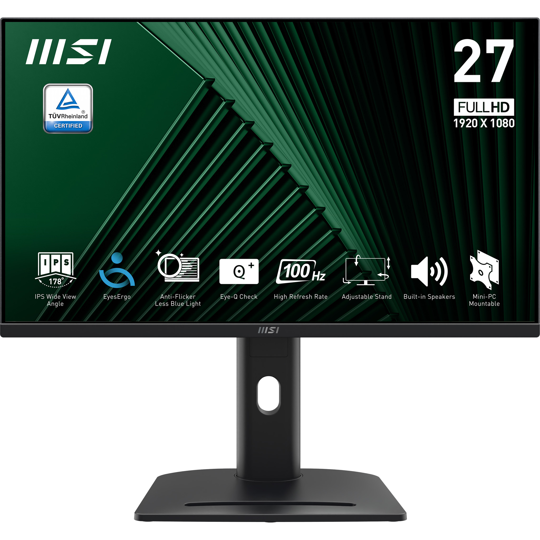 MSI PRO MP275PG pantalla para PC 68,6 cm (27) 1920 x 1080 Pixeles Full HD LCD Negro