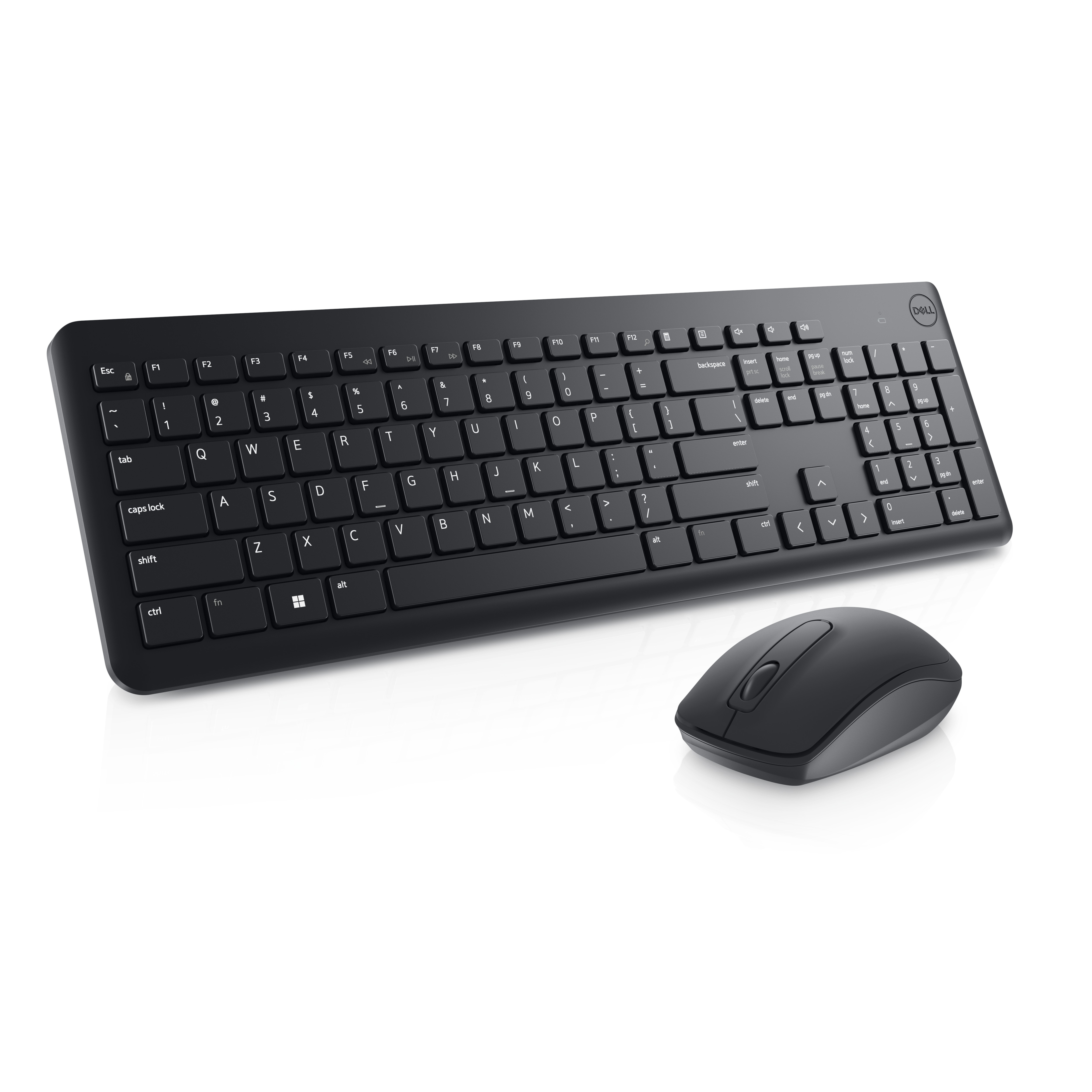 DELL KM3322W tastiera Mouse incluso RF Wireless US International Nero
