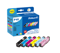 Pelikan P40 - Kompatibel - Schwarz - Cyan - Helle Cyan - Helle Magenta - Magenta - Gelb - Epson - Multi pack - Expression Photo XP-55 - Expression Photo XP-750 - Expression Photo XP-760 - Expression Photo XP-850,... - 6 St�ck(e)