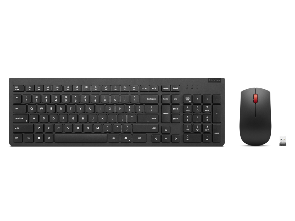 Lenovo 4X31R64467 clavier Souris incluse Universel RF sans fil Allemand Noir