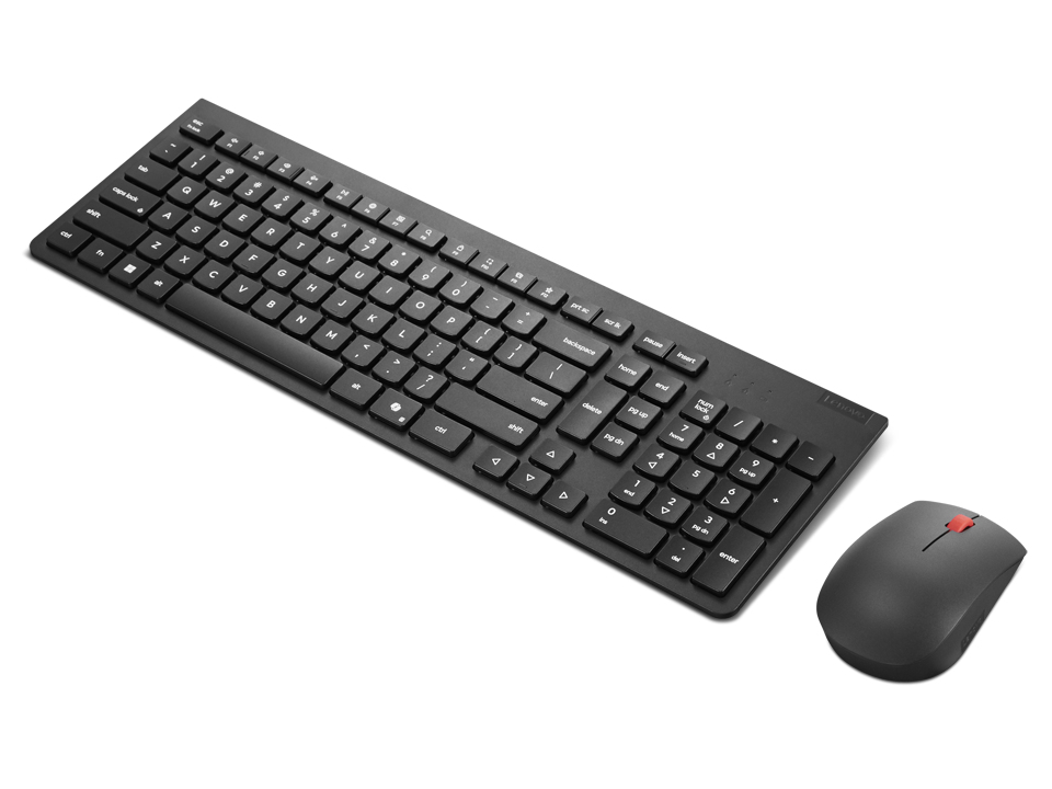 Lenovo 4X31R64467 clavier Souris incluse Universel RF sans fil Allemand Noir