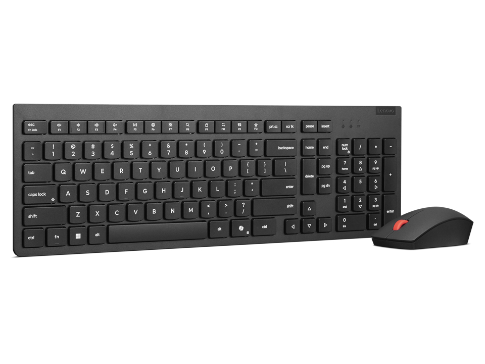 Lenovo 4X31R64467 clavier Souris incluse Universel RF sans fil Allemand Noir