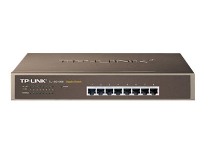 TP-Link TL-SG1008 switch di rete Non gestito Gigabit Ethernet (10/100/1000) Nero