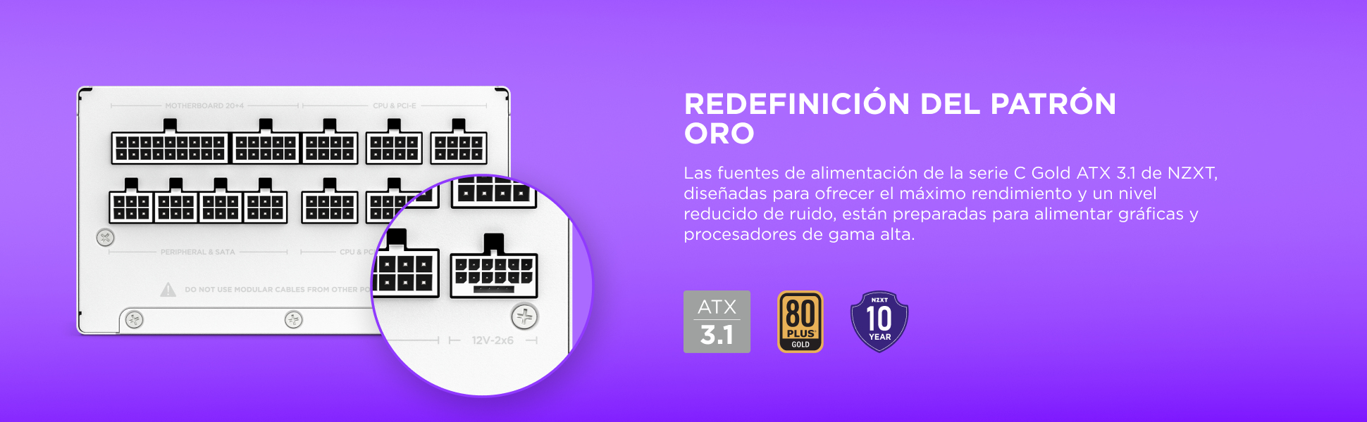 NZXT C1200 Gold ATX 3.1 unit� dalimentation d�nergie 1200 W 24-pin ATX Noir