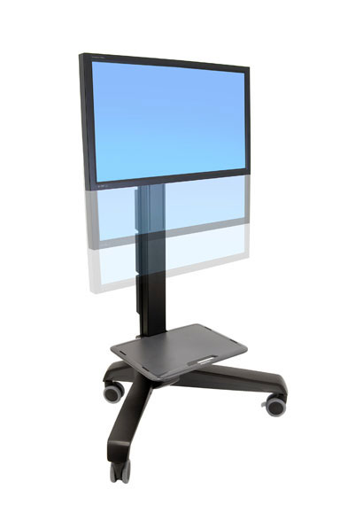 Ergotron Neo-Flex Mobile MediaCenter LD - Wagen - Patentierte Constant Force Technologie - fr LCD-Display - Aluminium, Stahl, ABS-Kunststoff, Zinklegierung, Verbundkunststoff - Schwarz - Bildschirmgre: 68.6-152.4 cm (27-60)