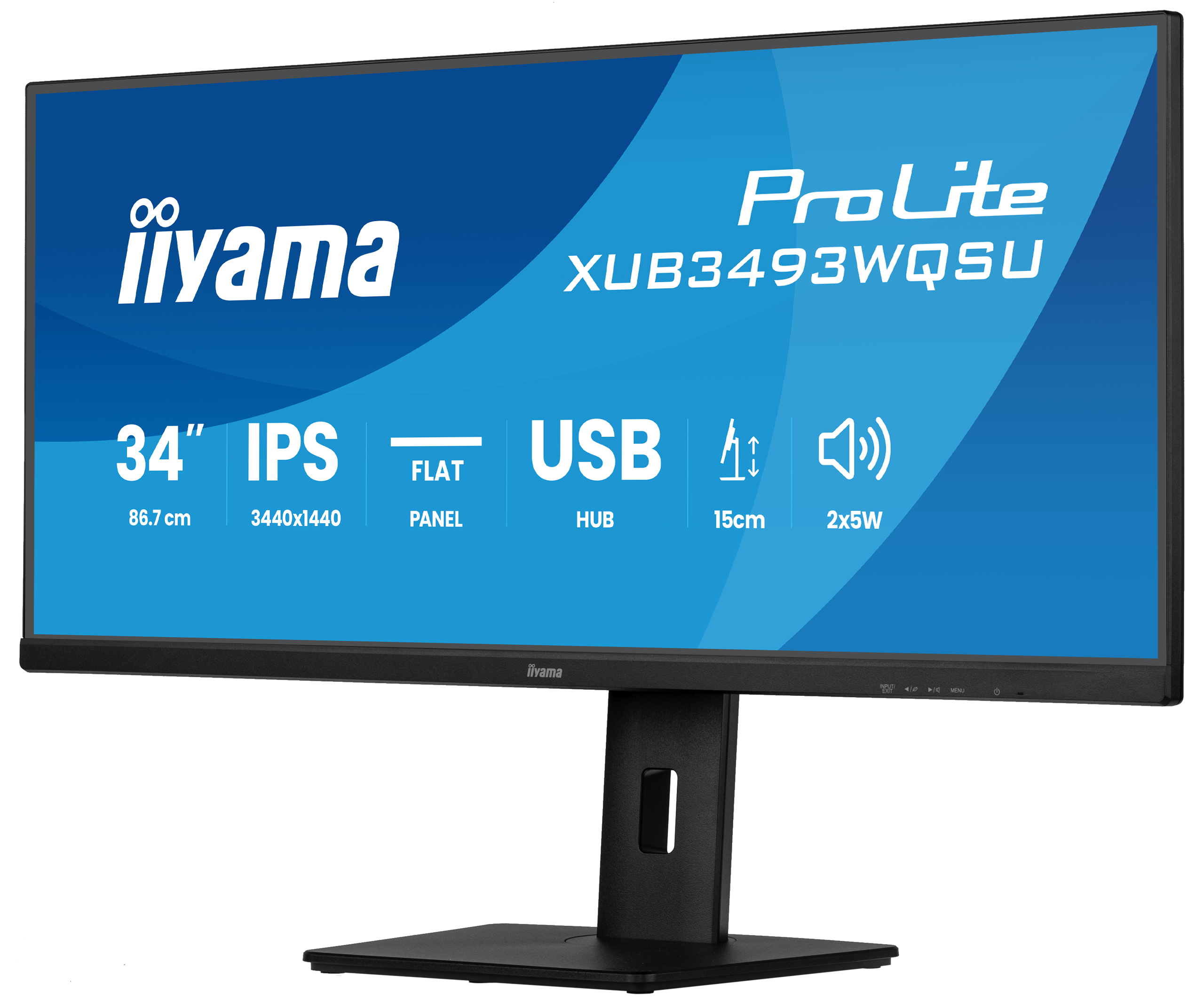 Iiyama ProLite XUB3493WQSU-B6 - LED-Monitor - 86.4 cm (34)