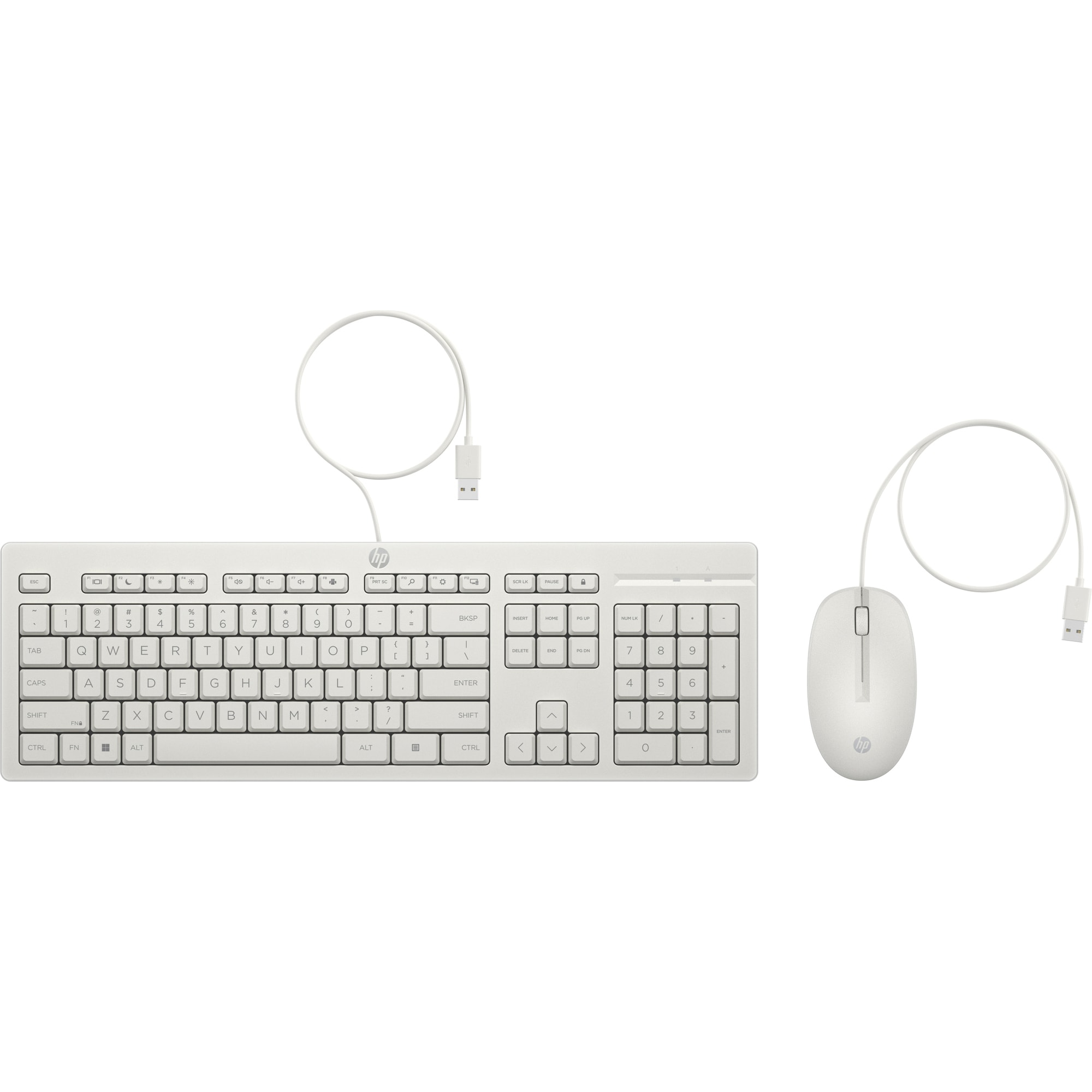 HP 225 Wired Mouse and Keyboard Combo G2 Cashmere White