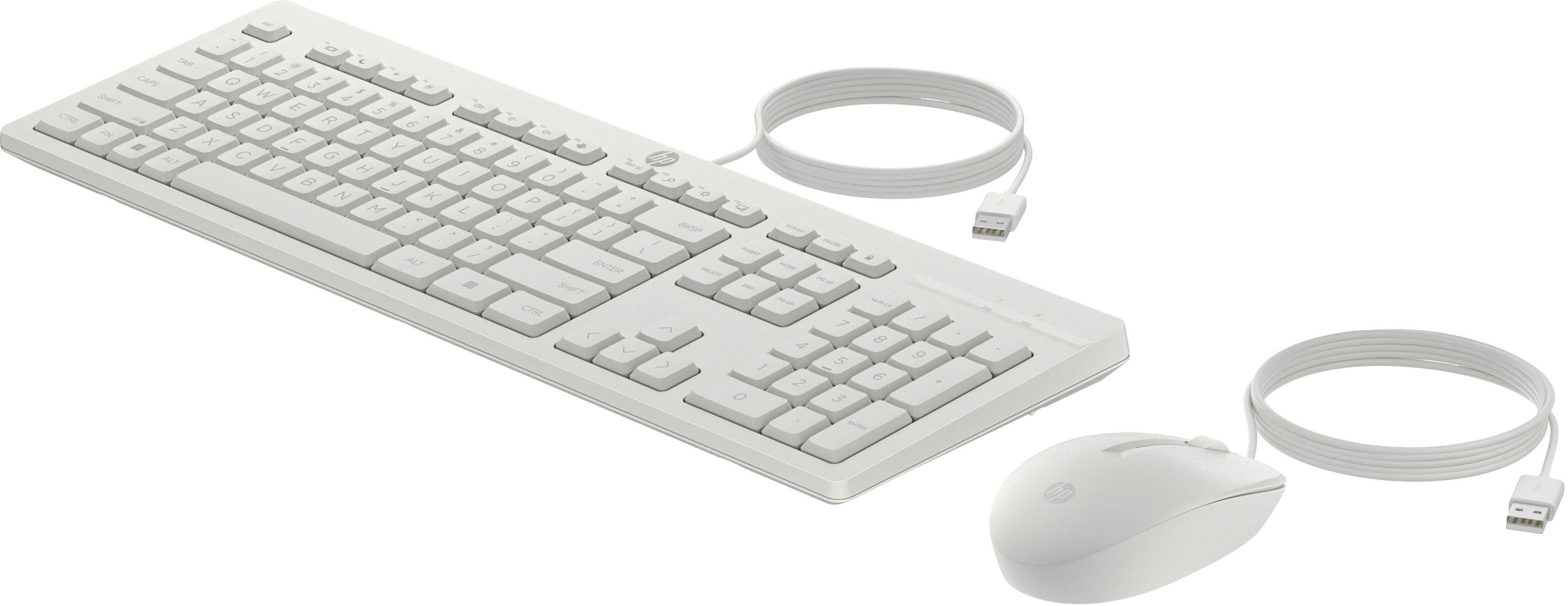 HP 225 Wired Mouse and Keyboard Combo G2 Cashmere White