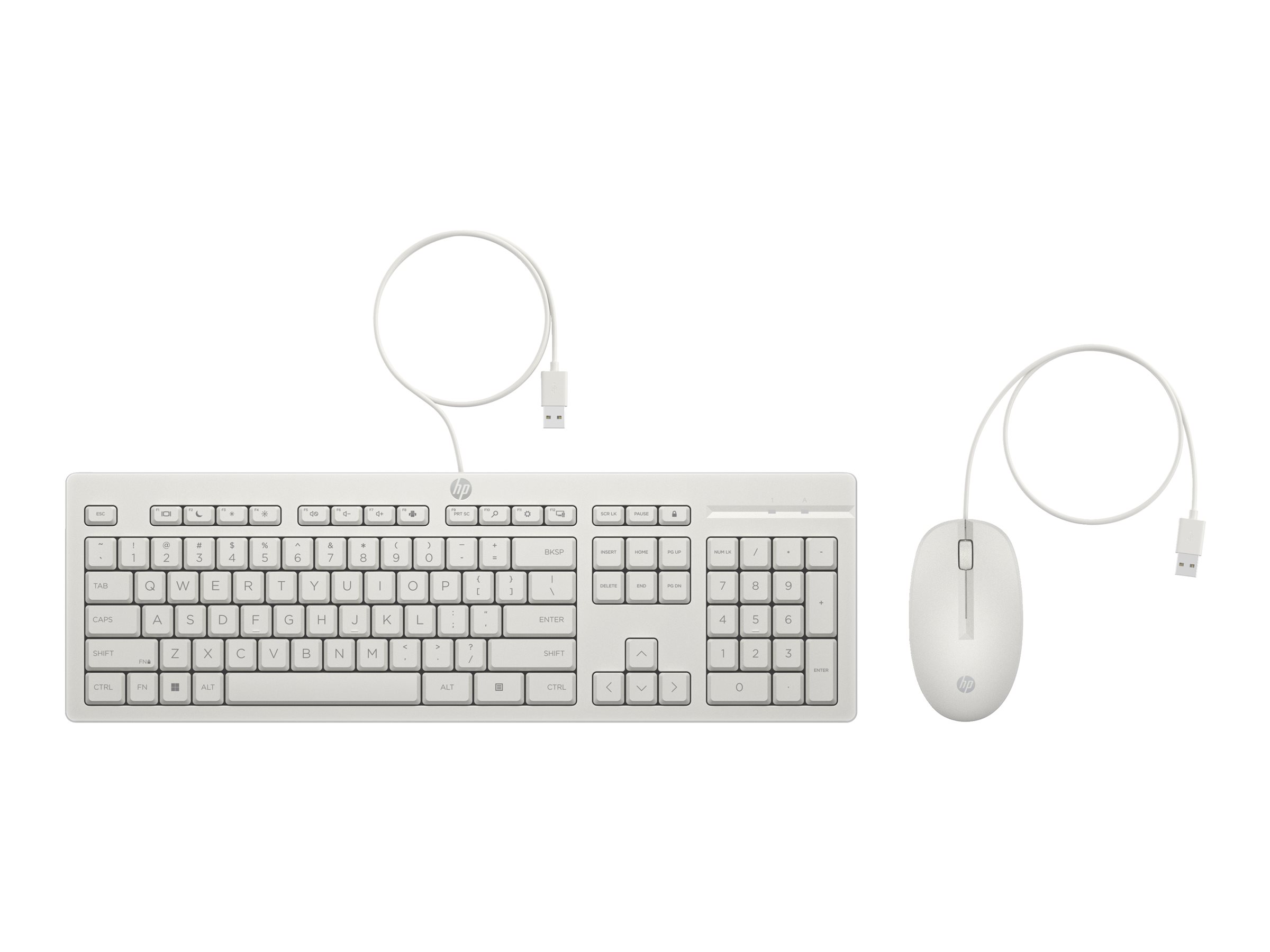 HP 225 Wired Mouse and Keyboard Combo G2 Cashmere White
