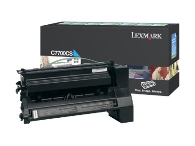 Lexmark Cyan Return Program Print Cartridge for C770/C772 cartucho de t�ner Original Cian