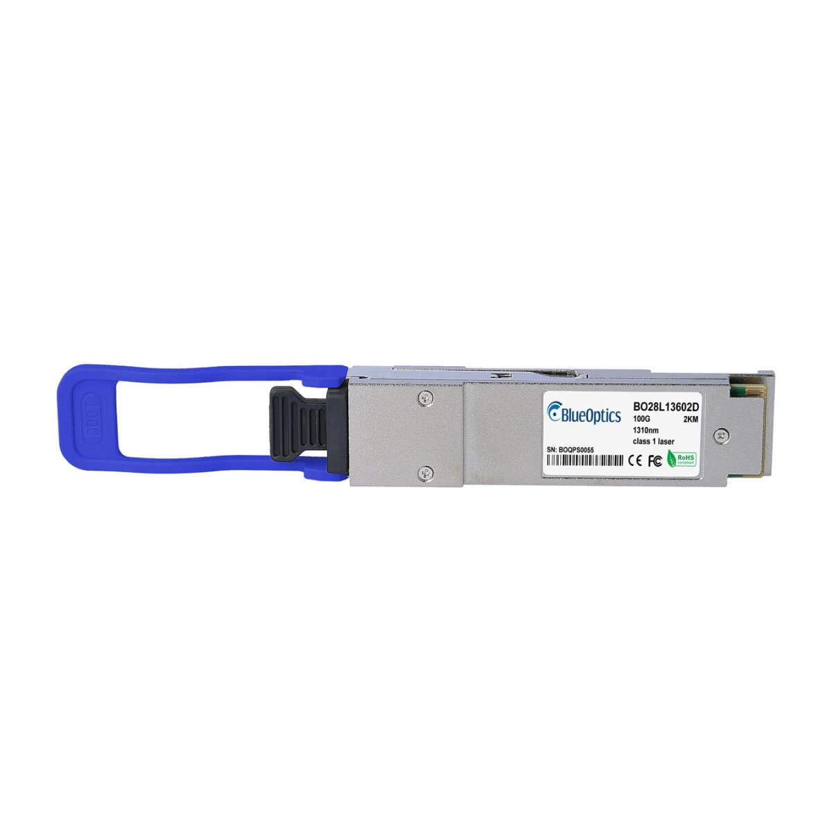 BlueOptics Dell 407-BBVG BlueOptics BO28L13602D QSFP28 Transceiver, 100GBASE-CWDM4, Singlemode Fiber, 4xWDM, 2KM