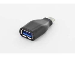 Digitus AK-300506-000-S adattatore per inversione del genere dei cavi USB C USB A Nero