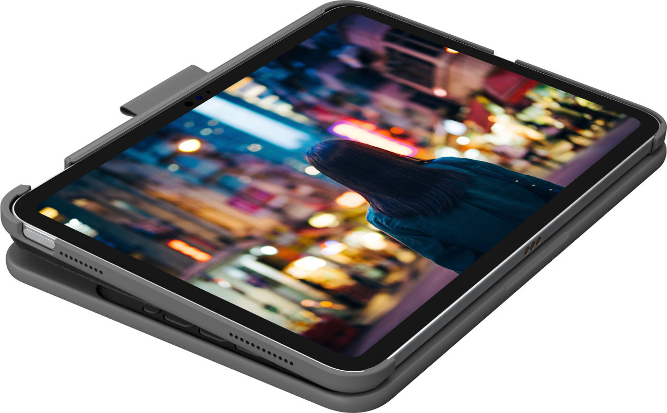 Logitech Slim Folio Grigio Bluetooth QWERTY US International