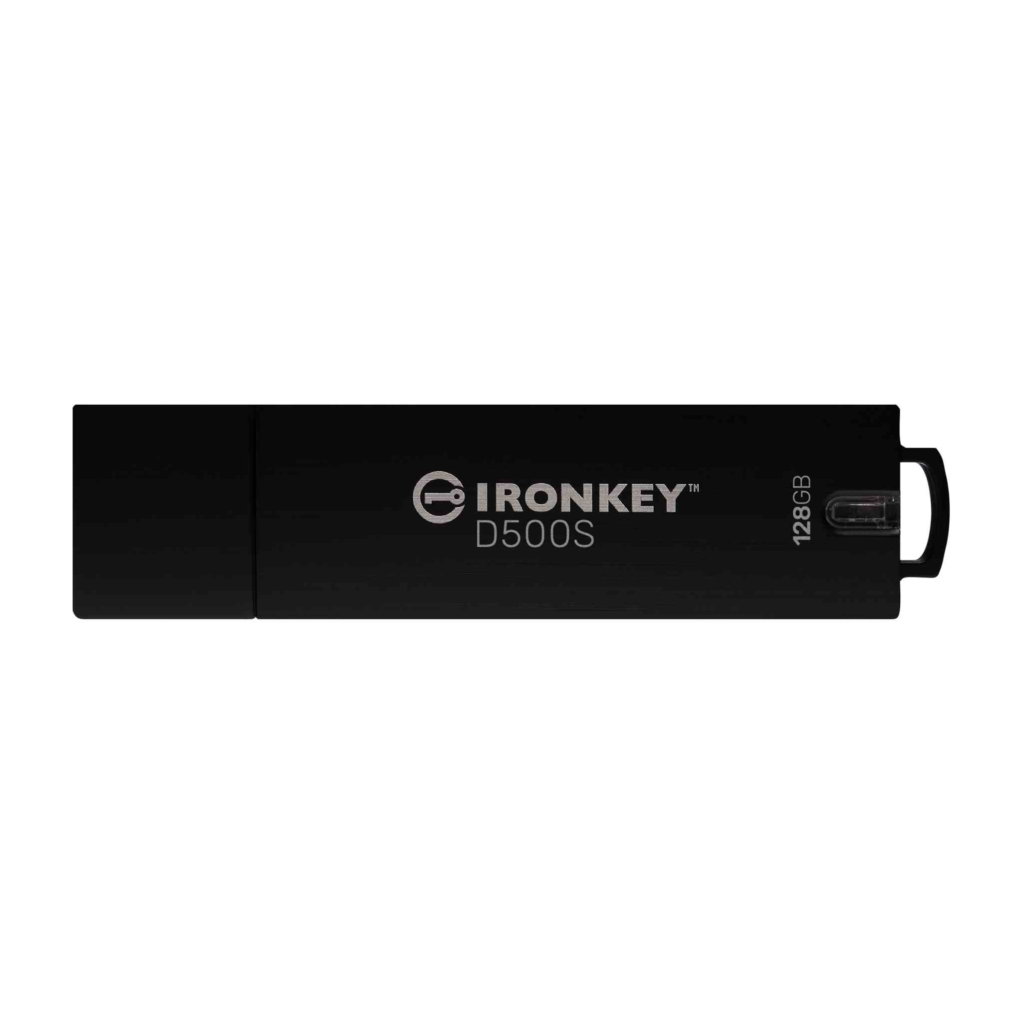 Kingston Technology IronKey D500S USB flash drive 128 GB USB Type-A 3.2 Gen 1 (3.1 Gen 1) Black