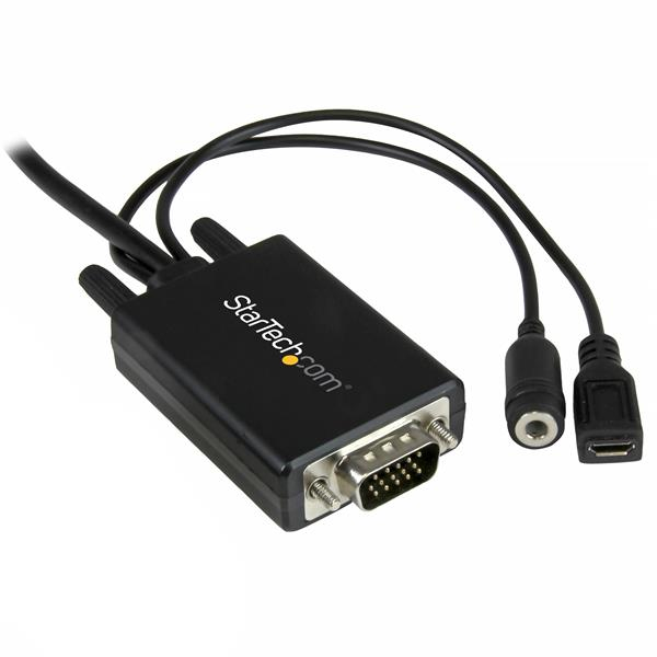 StarTech.com Cble adaptateur DisplayPort vers VGA de 2 m avec audio - M/M - 1920x1200 / 1080p