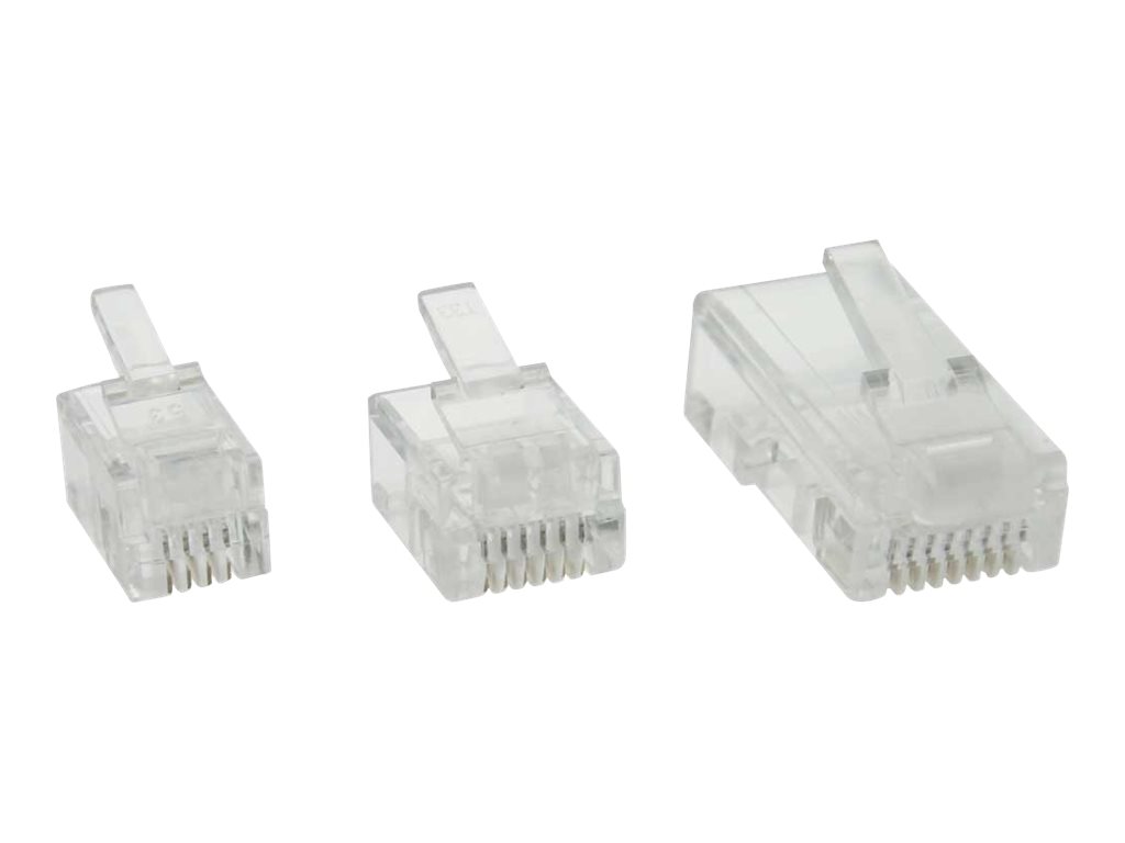 InLine Modular Plug 8P8C for Crimping to Round Cable ISDN - Netzwerkanschluss - RJ-45 (M)
